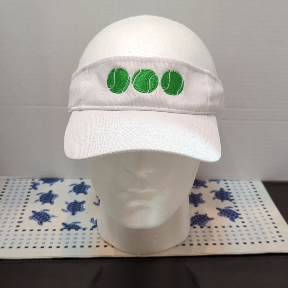 Sport-Tek PB & Jelly Women's White Adjustable Tennis Visor One Size